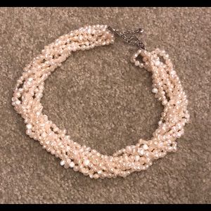 Cultured pearl torsade necklace